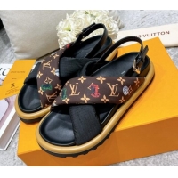 Purchase Louis Vuitton Pool Pillow Comfort Down Sandals Brown 111778