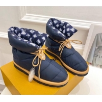 Discount Louis Vuitton Pillow Comfort Down Ankle Boot 111795 Navy Blue