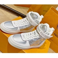 Good Quality Louis Vuitton Boombox Sneaker Boots Silver 112452