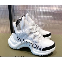 1:1 aaaaa Louis Vuitton LV Archlight Leather Sneakers White 112461