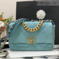 Good Quality Chanel 19 Denim Small Flap Bag AS1160 Blue 2021