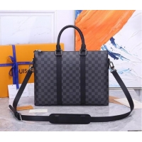 New Fashion Louis Vuitton Damier Graphite canvas BRIEFCASE M33416 black