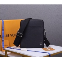 Promotional Louis Vuitton Taiga cowhide leather MESSENGER M30265 BLACK