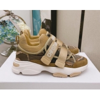 Top Quality Dior D-Wander Sneakers in Beige Camouflage Technical Fabric 111563