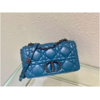 Top Quality MEDIUM DIOR CARO BAG Gradient Cannage Lambskin M9242WN blue