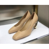 Trendy Design Dior Rhodes Calfskin Pumps Beige 111585