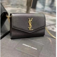 Classic Yves Saint Laurent Calf leather cross-body bag Y707788 black