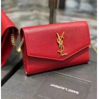 Buy Discount Yves Saint Laurent Calf leather cross-body bag Y707788 Red