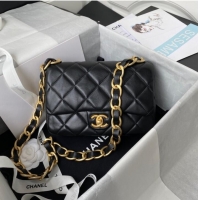 Promotional CHANEL Lambskin Flap Shoulder Bag 2022SS black