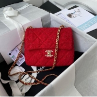 Discount Classic CHANEL SMALL FLAP BAG AS2819 red