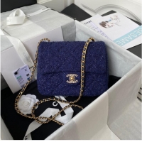 Inexpensive CHANEL SMALL FLAP BAG AS2819 blue