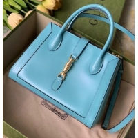 Discount Gucci Jackie 1961 medium tote bag 649016 light blue