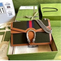 Grade Quality Gucci Dionysus small shoulder bag ‎400249 Dark green