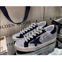 Unique Grade Golden Goose Super-Star Sneakers in Leopard Print Horse Hair with White Star 105052