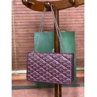 Inexpensive Goyard Alexandre Chain Bag 8948 Burgundy