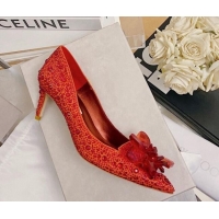 Best Price Jimmy Choo Crystal Pumps 6.5cm Red 111691