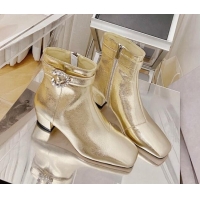 Luxury Jimmy Choo Myan Ankle Boots 4.5cm Gold 111695