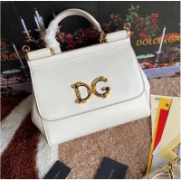 Top Quality Dolce & Gabbana Origianl Leather Shoulder Bag 5157 white