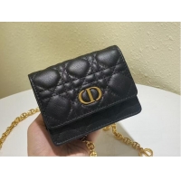 Popular Style DIOR MINI BOBBY BAG Gradient Cannage Lambskin C0952 black