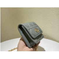 Popular Style DIOR MINI BOBBY BAG Gradient Cannage Lambskin C0952 gray