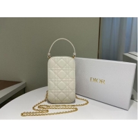 Promotional DIOR MINI BOBBY BAG Gradient Cannage Lambskin C0955 white