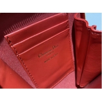 Low Cost DIOR MINI BOBBY BAG Gradient Cannage Lambskin C0955 red