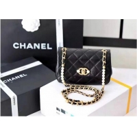 New Style Chanel leather Shoulder Bag A5554 black