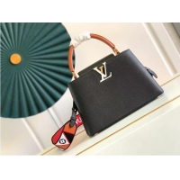 Reasonable Price Louis Vuitton CAPUCINES Original Leather PM M59020 Black