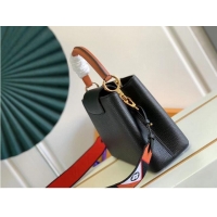 Reasonable Price Louis Vuitton CAPUCINES Original Leather PM M59020 Black