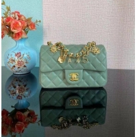 Top Quality Chanel Classic Flap Shoulder Bag Original Sheepskin leather AS2326 Green