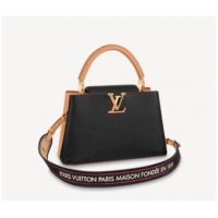 Wholesale Louis Vuitton CAPUCINES MM M58608 Black&Arizona Beige