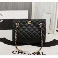 Well Crafted Chanel Original Original Leather Shopping Bag A05360 Black