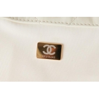 Grade Chanel SHOPPING BAG Calfskin & Gold-Tone Meta AS3261 white