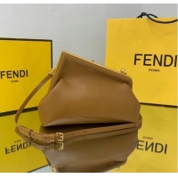 Super Quality FENDI FIRST SMALL leather bag 8BP129A Caramel