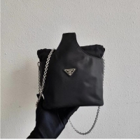 Super Quality Prada Re-Nylon and Saffiano leather shoulder bag 1AG036 black