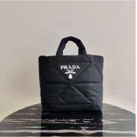 Buy Discount Prada Re-Nylon and Saffiano leather shoulder bag 2AG082 black