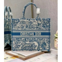 Spot Bulk DIOR BOOK TOTE Embroidery C1286-6 blue