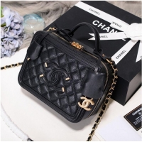 Reasonable Price Chanel mini Vanity Case Original A93342 Black