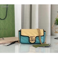 Top Quality Gucci Online Exclusive GG Marmont mini bag 574969 light blue