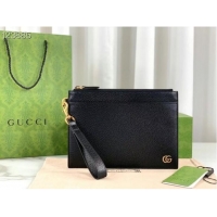 Luxury Discount Gucci GG Marmont pouch 658562 Black