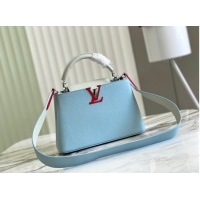 Top Quality Louis Vuitton CAPUCINES BB M48865 sky blue&white