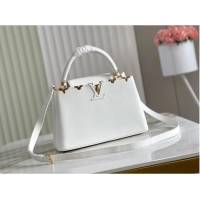 Buy Inexpensive Louis Vuitton CAPUCINES PM M56904 white