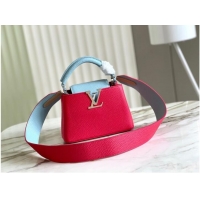 Good Product Louis Vuitton CAPUCINES MINI M59205 red&sky blue