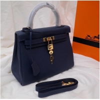 Market Sells Hermes Kelly Shoulder Bag Original TOGO Leather KY3255 royal blue