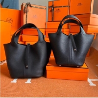 Promotional Hermes Picotin Lock Bags Original togo Leather PL3388 black