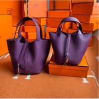 Cheapest Hermes Picotin Lock Bags Original togo Leather PL3388 purple