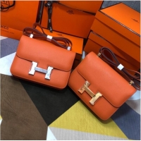 Well Crafted Hermes Original Espom Leather Constance Bag 5333 orange