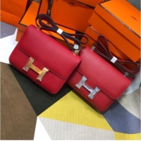 Grade Quality Hermes Original Espom Leather Constance Bag 5333 red