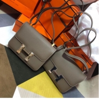 Good Product Hermes Original Espom Leather Constance Bag 5333 gray