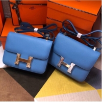 Youthful Hermes Original Espom Leather Constance Bag 5333 blue